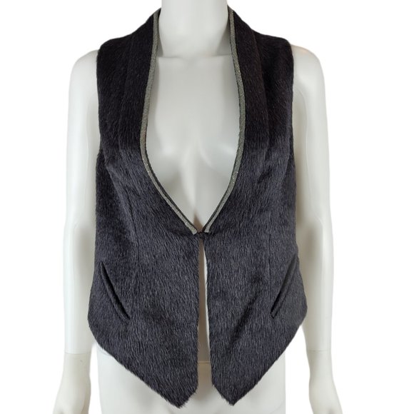Brunello Cucinelli Monili- Trim Alpaca/Wool Vest - Picture 1 of 6